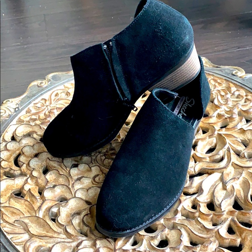 Black Suede Booties